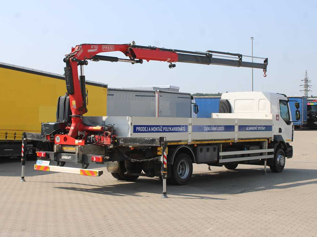 Renault D 250, EURO 6, SIDE, HYDRAULIC ARM FASSI F110 - Vrachtwagen met open laadbak, Kraanwagen: afbeelding 4 Renault D 250, EURO 6, SIDE, HYDRAULIC ARM FASSI F110 - Vrachtwagen met open laadbak, Kraanwagen: afbeelding 4