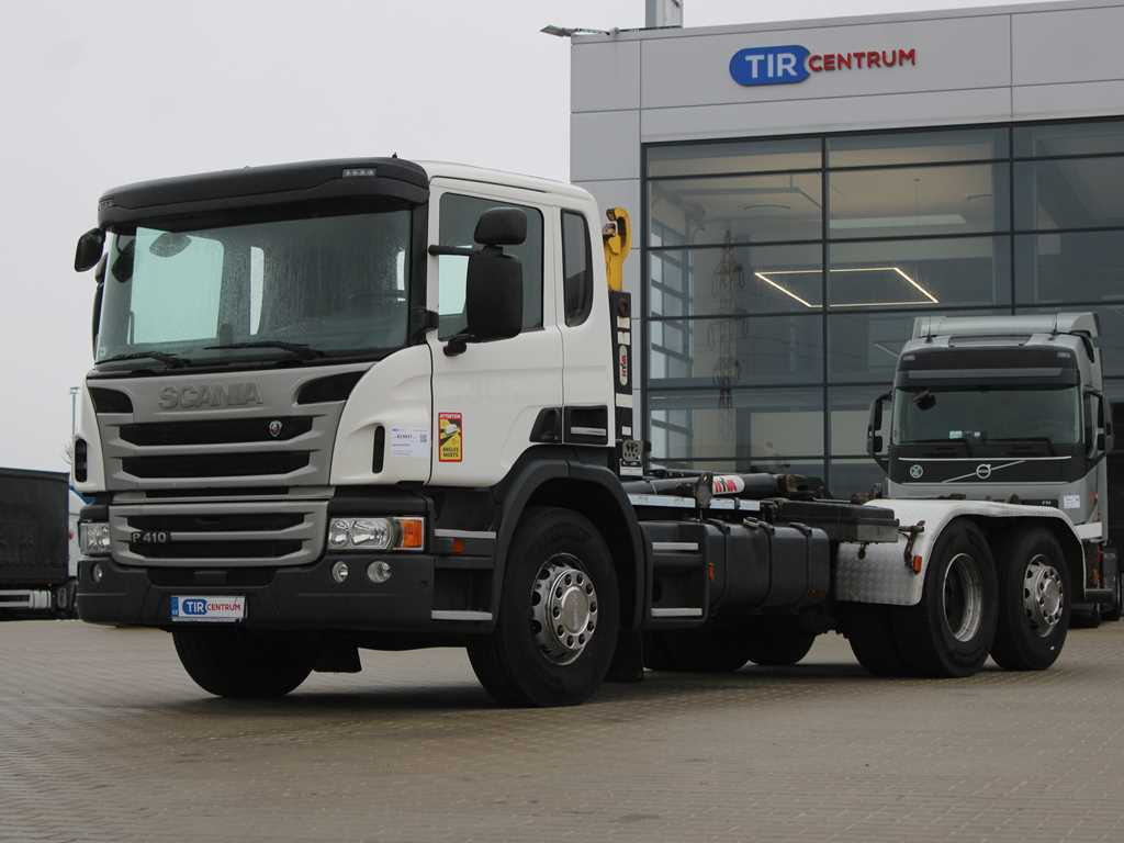 Scania P410, EURO 5, 6X2, CONTAINER HOOK CARRIER, LIFTING AXLE - Haakarmsysteem vrachtwagen: afbeelding 1 Scania P410, EURO 5, 6X2, CONTAINER HOOK CARRIER, LIFTING AXLE - Haakarmsysteem vrachtwagen: afbeelding 1