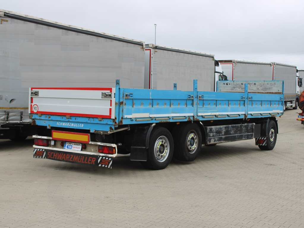 Schwarzmüller PA 3/E, LIFTING AXLE, SIDE PANEL - Open/ Plateau aanhangwagen: afbeelding 4 Schwarzmüller PA 3/E, LIFTING AXLE, SIDE PANEL - Open/ Plateau aanhangwagen: afbeelding 4