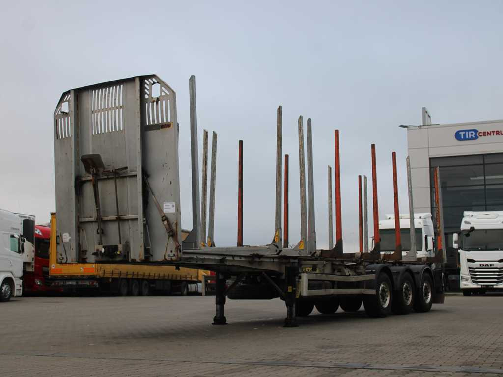 ZASŁAW D-651A, 2x LIFTING AXLE - Houtoplegger: afbeelding 1 ZASŁAW D-651A, 2x LIFTING AXLE - Houtoplegger: afbeelding 1