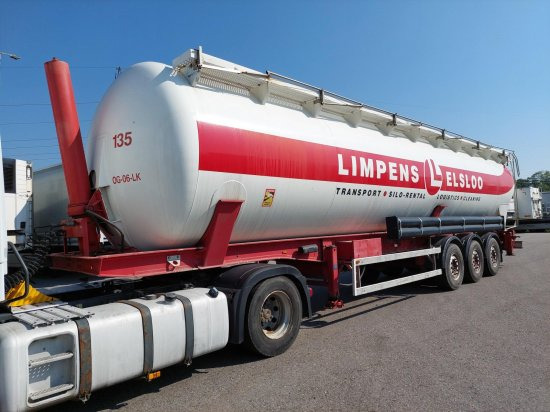 Bulkoplegger Feldbinder KIP 63.3 Siloauflieger,  SAF-Achsen, Alu-Felgen,: afbeelding 1