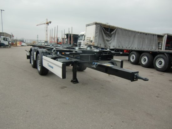 Krone ZZ/DC07 Tandem Lafette, Standard, BPW-Achsen, Heckabstützung - Containertransporter/ Wissellaadbak aanhangwagen: afbeelding 1 Krone ZZ/DC07 Tandem Lafette, Standard, BPW-Achsen, Heckabstützung - Containertransporter/ Wissellaadbak aanhangwagen: afbeelding 1