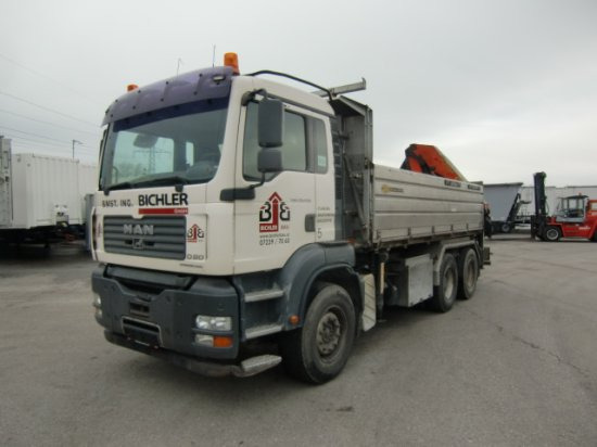 MAN TGA 33.430 6x4 Kipper, Manuel, E4 Palfinger Blatt-Blatt - Kipper vrachtwagen: afbeelding 1 MAN TGA 33.430 6x4 Kipper, Manuel, E4 Palfinger Blatt-Blatt - Kipper vrachtwagen: afbeelding 1