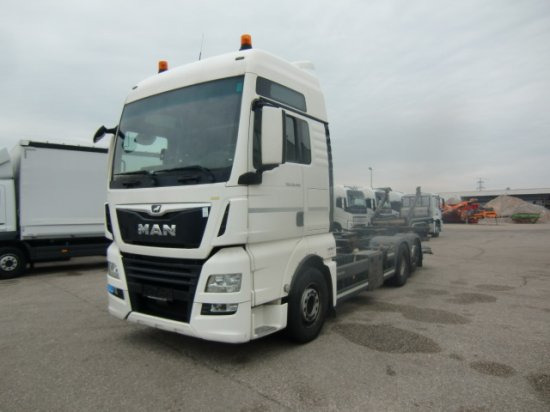 MAN TGX 26.460 XXL 6x2 Liftachse Euro 6 Unterfaltbühne - Containertransporter/ Wissellaadbak vrachtwagen: afbeelding 1 MAN TGX 26.460 XXL 6x2 Liftachse Euro 6 Unterfaltbühne - Containertransporter/ Wissellaadbak vrachtwagen: afbeelding 1