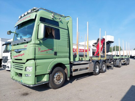 MAN TGX 26.500 6x4x4 Holztransporter, Motor Neu - Houttransport, Kraanwagen: afbeelding 1 MAN TGX 26.500 6x4x4 Holztransporter, Motor Neu - Houttransport, Kraanwagen: afbeelding 1