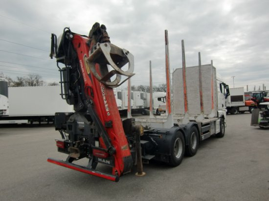 MAN TGX 33.580 BL 6x4, Intarder, Holztransporter, - Houttransport, Kraanwagen: afbeelding 4 MAN TGX 33.580 BL 6x4, Intarder, Holztransporter, - Houttransport, Kraanwagen: afbeelding 4