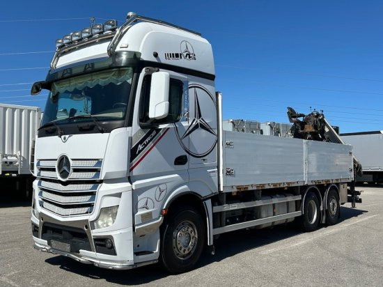 Mercedes-Benz Actros 2545 L 6x2, Retarder, Pritsche, Hiab XS 166 D-4 PRO, E5 - Vrachtwagen met open laadbak, Kraanwagen: afbeelding 1 Mercedes-Benz Actros 2545 L 6x2, Retarder, Pritsche, Hiab XS 166 D-4 PRO, E5 - Vrachtwagen met open laadbak, Kraanwagen: afbeelding 1