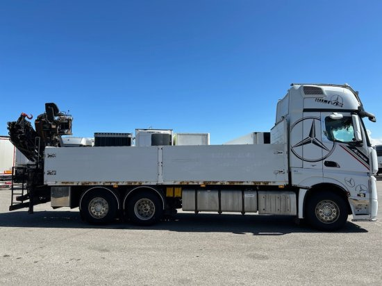 Mercedes-Benz Actros 2545 L 6x2, Retarder, Pritsche, Hiab XS 166 D-4 PRO, E5 - Vrachtwagen met open laadbak, Kraanwagen: afbeelding 4 Mercedes-Benz Actros 2545 L 6x2, Retarder, Pritsche, Hiab XS 166 D-4 PRO, E5 - Vrachtwagen met open laadbak, Kraanwagen: afbeelding 4