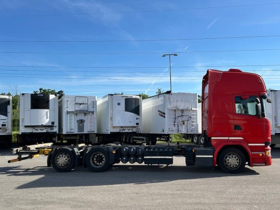 Scania R410 6x2 Topline, BDF, E6, Automatik, Redarter, Standklima, Liftachse - Containertransporter/ Wissellaadbak vrachtwagen: afbeelding 4 Scania R410 6x2 Topline, BDF, E6, Automatik, Redarter, Standklima, Liftachse - Containertransporter/ Wissellaadbak vrachtwagen: afbeelding 4