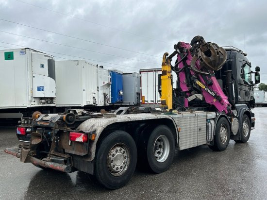 Scania R560 8x2, Schrottkran, E5, Lenk-Lift-Achse - Haakarmsysteem vrachtwagen, Kraanwagen: afbeelding 3 Scania R560 8x2, Schrottkran, E5, Lenk-Lift-Achse - Haakarmsysteem vrachtwagen, Kraanwagen: afbeelding 3