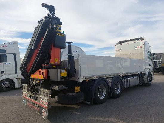 Scania R730 6x4 Pritsche, Voll-Luft Palfinger PK27002 Kran Retarder, Alu-Felgen, - Vrachtwagen met open laadbak, Kraanwagen: afbeelding 4 Scania R730 6x4 Pritsche, Voll-Luft Palfinger PK27002 Kran Retarder, Alu-Felgen, - Vrachtwagen met open laadbak, Kraanwagen: afbeelding 4