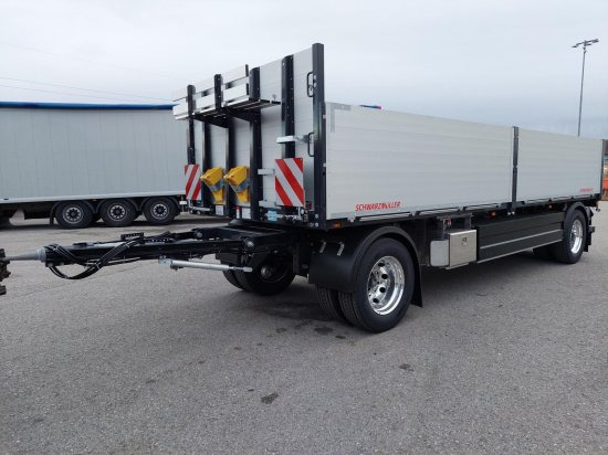 Schwarzmüller 2-Achs Jumbo-Baustoff-Plateauanhänger, BPW-Achsen, Alufelgen, - Open/ Plateau aanhangwagen: afbeelding 1 Schwarzmüller 2-Achs Jumbo-Baustoff-Plateauanhänger, BPW-Achsen, Alufelgen, - Open/ Plateau aanhangwagen: afbeelding 1