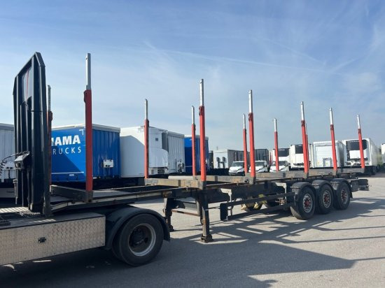 Schwarzmüller Holzauflieger 6 Rungenpaare, BPW-Achsen - Houtoplegger: afbeelding 1 Schwarzmüller Holzauflieger 6 Rungenpaare, BPW-Achsen - Houtoplegger: afbeelding 1