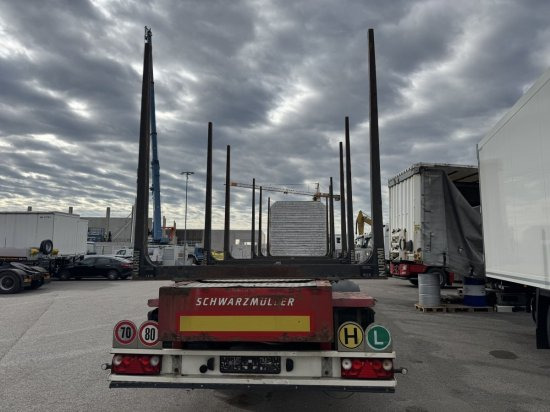 Schwarzmüller Holzauflieger 6 Rungenpaare, BPW-Achsen - Houtoplegger: afbeelding 4 Schwarzmüller Holzauflieger 6 Rungenpaare, BPW-Achsen - Houtoplegger: afbeelding 4