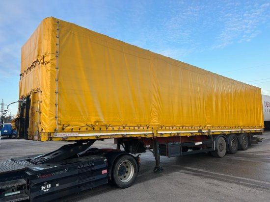 Schwarzmüller Spezialauflieger Schräglader, Coilmulde, Liftachse, Edscha-Verdeck, - Schuifzeiloplegger: afbeelding 1 Schwarzmüller Spezialauflieger Schräglader, Coilmulde, Liftachse, Edscha-Verdeck, - Schuifzeiloplegger: afbeelding 1