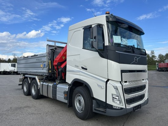 Volvo FH 500 3-Seiten Meiller Kipper mit Palfinger PK22002EH, Retarder, - Kipper vrachtwagen: afbeelding 3 Volvo FH 500 3-Seiten Meiller Kipper mit Palfinger PK22002EH, Retarder, - Kipper vrachtwagen: afbeelding 3