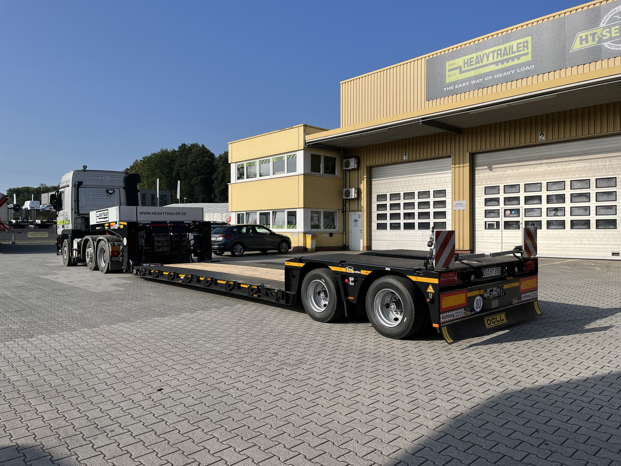 Doll 2-Achs-Tiefbett-Sattelauflieger Pantherfahrwerk - Dieplader oplegger: afbeelding 1 Doll 2-Achs-Tiefbett-Sattelauflieger Pantherfahrwerk - Dieplader oplegger: afbeelding 1