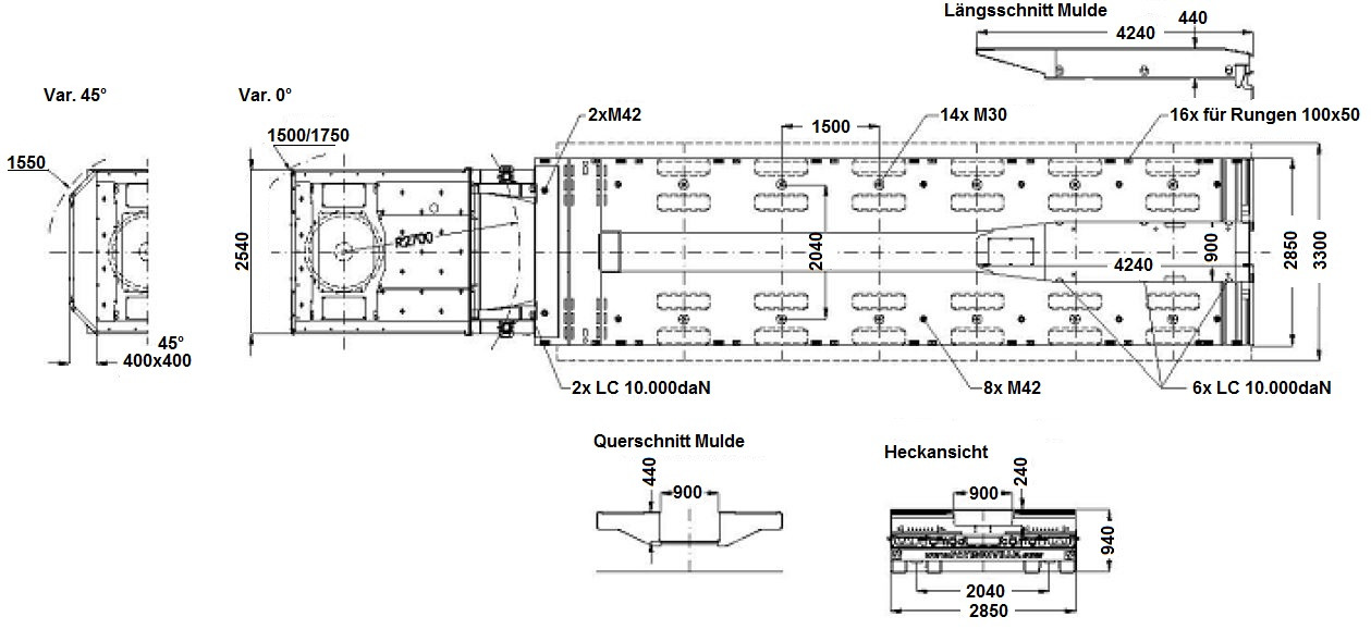 Nieuw Dieplader oplegger FAYMONVILLE 6-Achs-Tele-Semi mit PA-X Achssystem: afbeelding 13