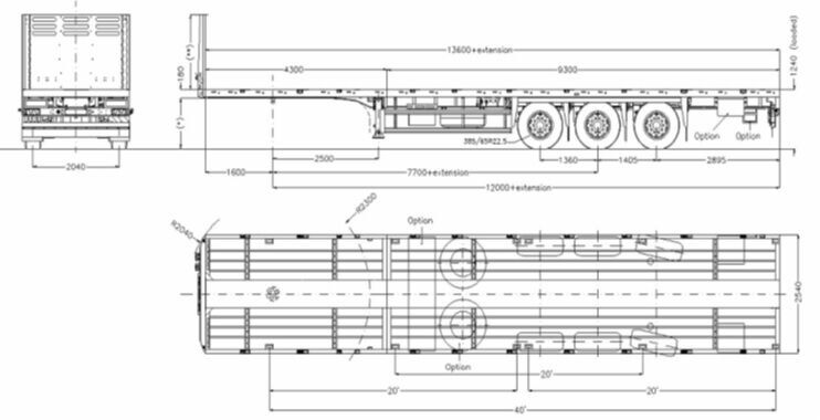 Nieuw Open bak met boorden oplegger Faymonville MAX Trailer 3-Achs-Tele-Plateau: afbeelding 8