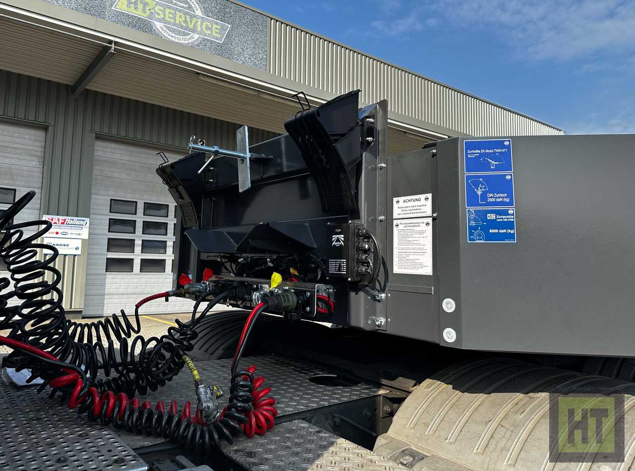 Meusburger 3-Achs-Tele-Semi mit 1 Paar Radmulden und hydr. Rampen - Dieplader oplegger: afbeelding 2 Meusburger 3-Achs-Tele-Semi mit 1 Paar Radmulden und hydr. Rampen - Dieplader oplegger: afbeelding 2