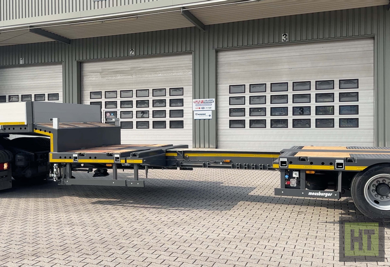Meusburger 3-Achs-Tele-Semi mit 1 Paar Radmulden und hydr. Rampen - Dieplader oplegger: afbeelding 4 Meusburger 3-Achs-Tele-Semi mit 1 Paar Radmulden und hydr. Rampen - Dieplader oplegger: afbeelding 4