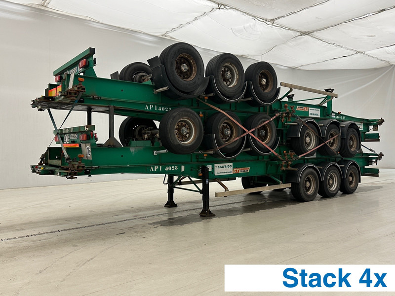 GT Trailers 4 x Skelet 2 x 20-40 ft - Containertransporter/ Wissellaadbak oplegger: afbeelding 1 GT Trailers 4 x Skelet 2 x 20-40 ft - Containertransporter/ Wissellaadbak oplegger: afbeelding 1