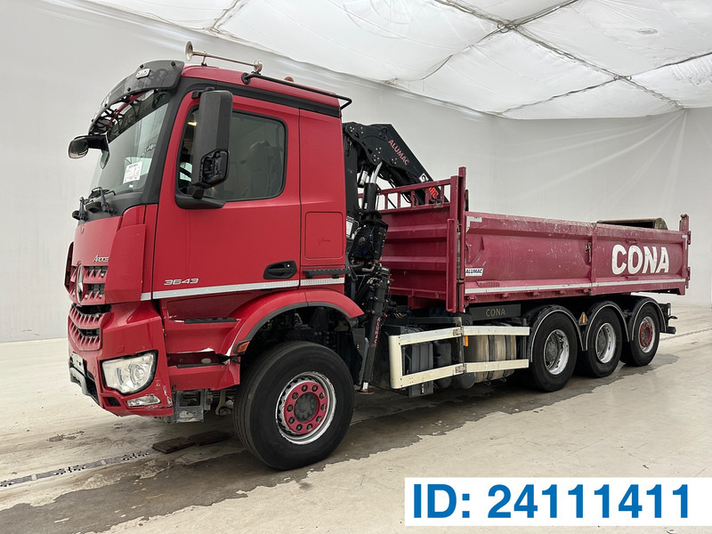 Kipper vrachtwagen, Kraanwagen Mercedes-Benz Arocs 3643 - 8x4*: afbeelding 1
