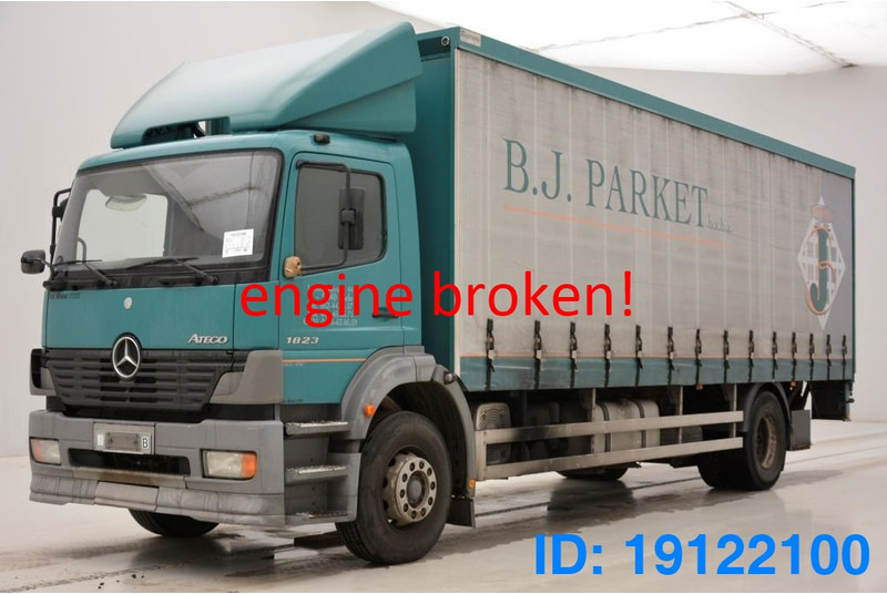 Mercedes-Benz Atego 1823 - damaged engine - Schuifzeilen vrachtwagen: afbeelding 1 Mercedes-Benz Atego 1823 - damaged engine - Schuifzeilen vrachtwagen: afbeelding 1