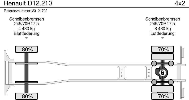 Koelwagen vrachtwagen Renault D12.210: afbeelding 15