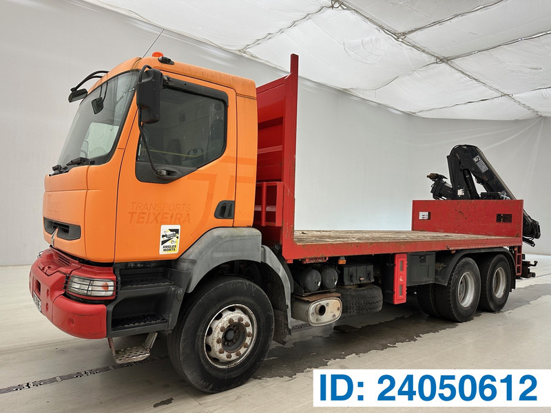 Renault Kerax 360 - 6x4 - Vrachtwagen met open laadbak, Kraanwagen: afbeelding 1 Renault Kerax 360 - 6x4 - Vrachtwagen met open laadbak, Kraanwagen: afbeelding 1