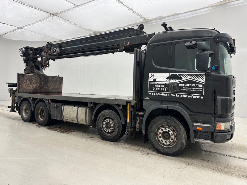 Scania 144.460 - 8x4 - Vrachtwagen met open laadbak, Kraanwagen: afbeelding 3 Scania 144.460 - 8x4 - Vrachtwagen met open laadbak, Kraanwagen: afbeelding 3