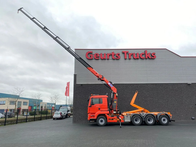 MAN TGS 35.480 8X4 TRIDEM + 20 TON HAAKARM + HMF 3220-K6 KRAAN/KRAN/CRANE/GRUA - Haakarmsysteem vrachtwagen, Kraanwagen: afbeelding 5 MAN TGS 35.480 8X4 TRIDEM + 20 TON HAAKARM + HMF 3220-K6 KRAAN/KRAN/CRANE/GRUA - Haakarmsysteem vrachtwagen, Kraanwagen: afbeelding 5