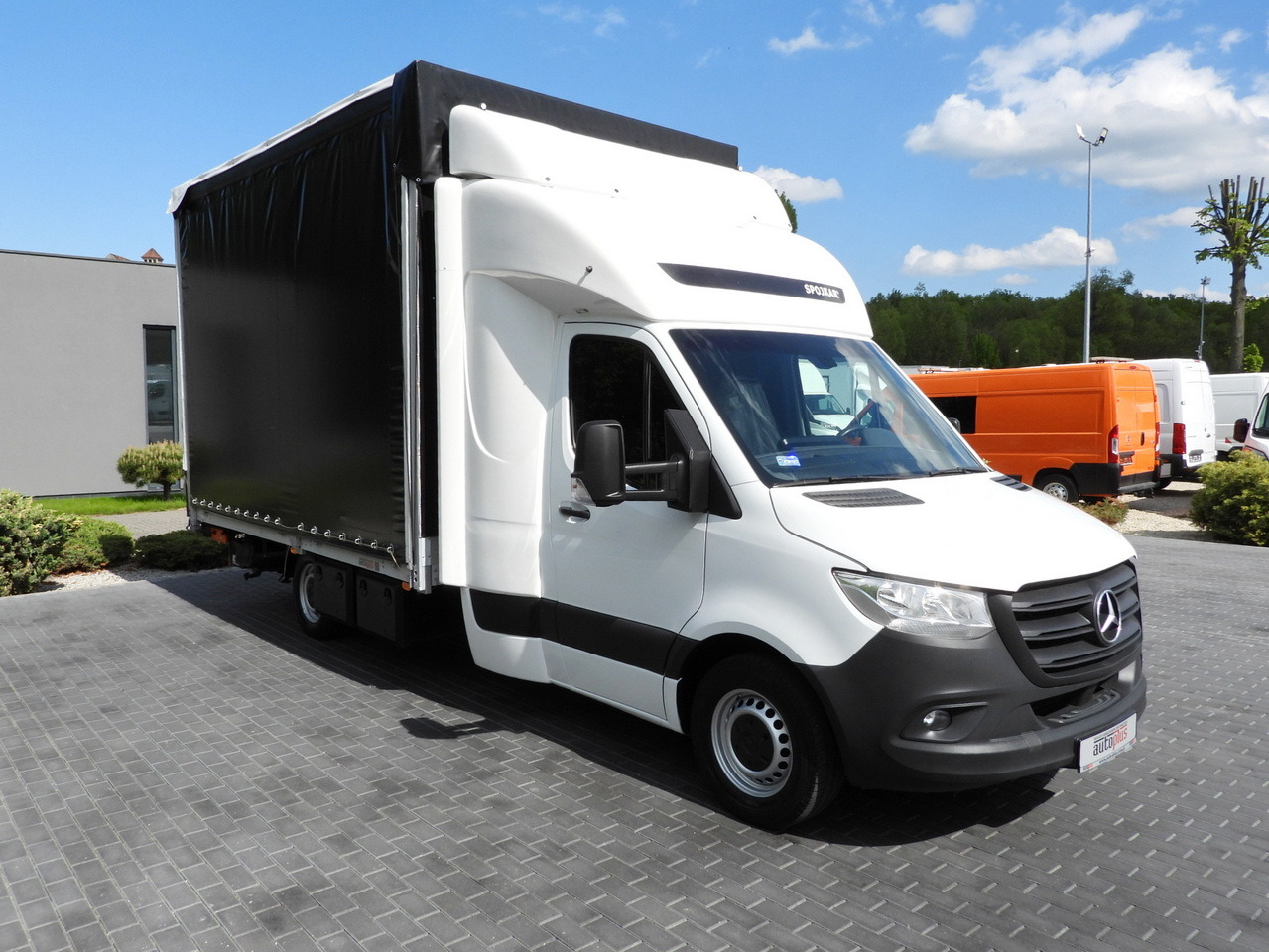 MERCEDES SPRINTER 316 TARPAULIN LIFT 10 PALLETS WEBASTO CRUISE CONTROL PNEUMATICS AIR CONDITIONING 160HP - Schuifzeilen bestelwagen: afbeelding 4 MERCEDES SPRINTER 316 TARPAULIN LIFT 10 PALLETS WEBASTO CRUISE CONTROL PNEUMATICS AIR CONDITIONING 160HP - Schuifzeilen bestelwagen: afbeelding 4