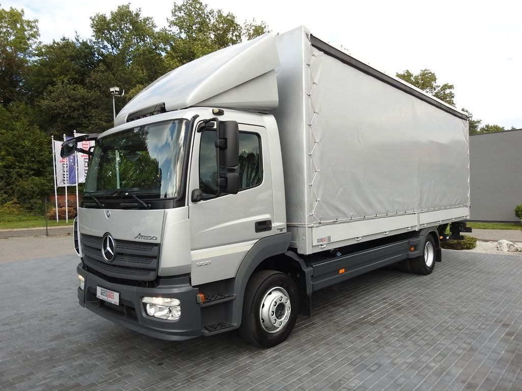 Schuifzeilen vrachtwagen Mercedes-Benz ATEGO 1221 PRITSCHE PLANE AUFZUG 16 PALETTEN: afbeelding 6