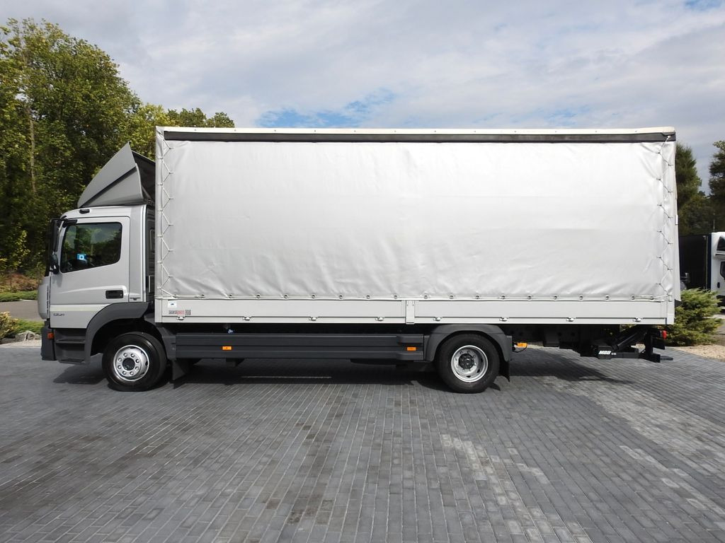 Schuifzeilen vrachtwagen Mercedes-Benz ATEGO 1221 PRITSCHE PLANE AUFZUG 16 PALETTEN: afbeelding 9