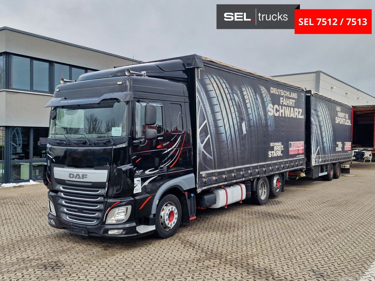 DAF XF 460 FAR / ZF Intarder / Durchladezug - Schuifzeilen vrachtwagen: afbeelding 1 DAF XF 460 FAR / ZF Intarder / Durchladezug - Schuifzeilen vrachtwagen: afbeelding 1