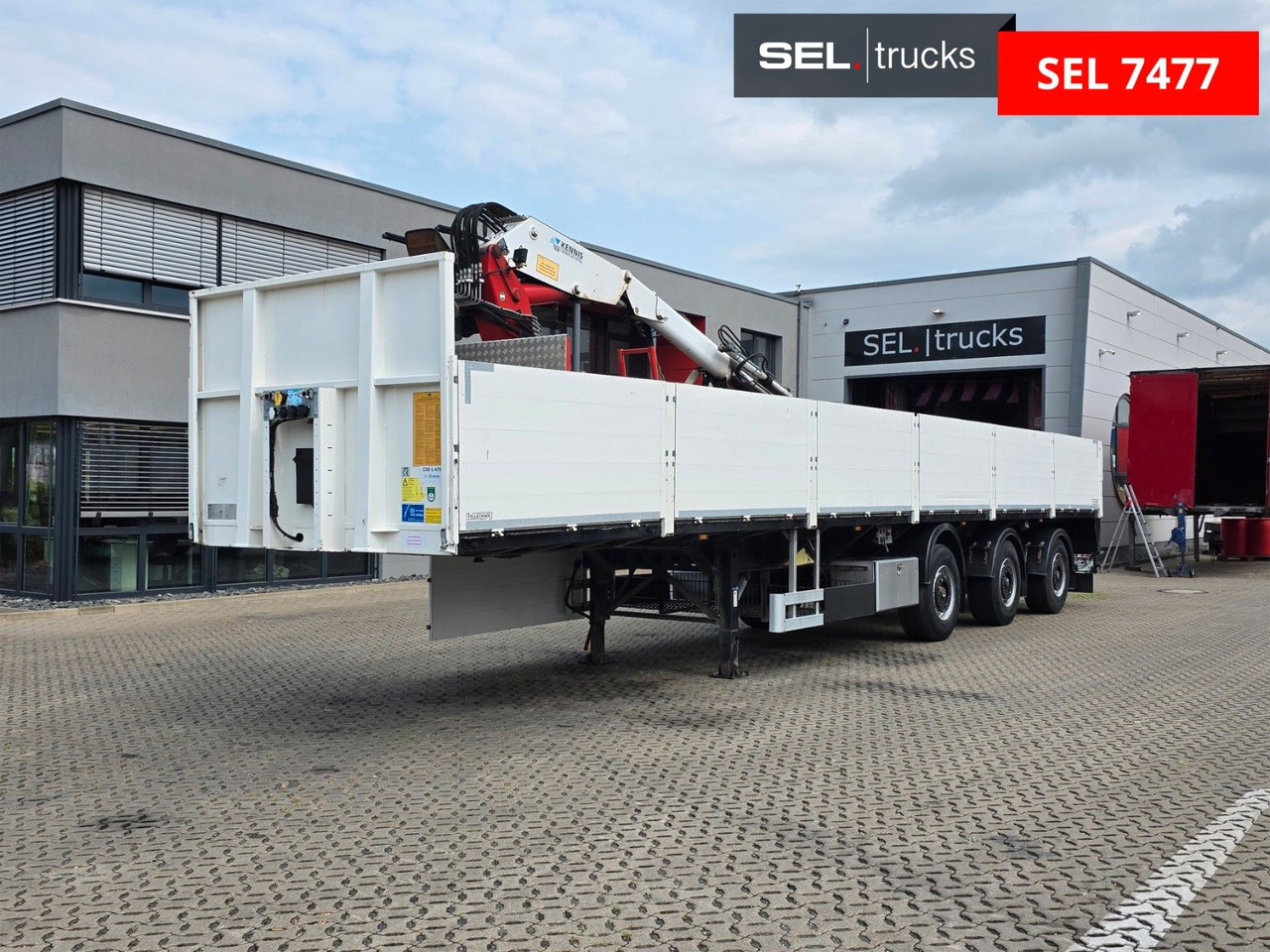 Fellechner SB31-L36 / Rollkran / Lenkachse - Open bak met boorden oplegger: afbeelding 1 Fellechner SB31-L36 / Rollkran / Lenkachse - Open bak met boorden oplegger: afbeelding 1