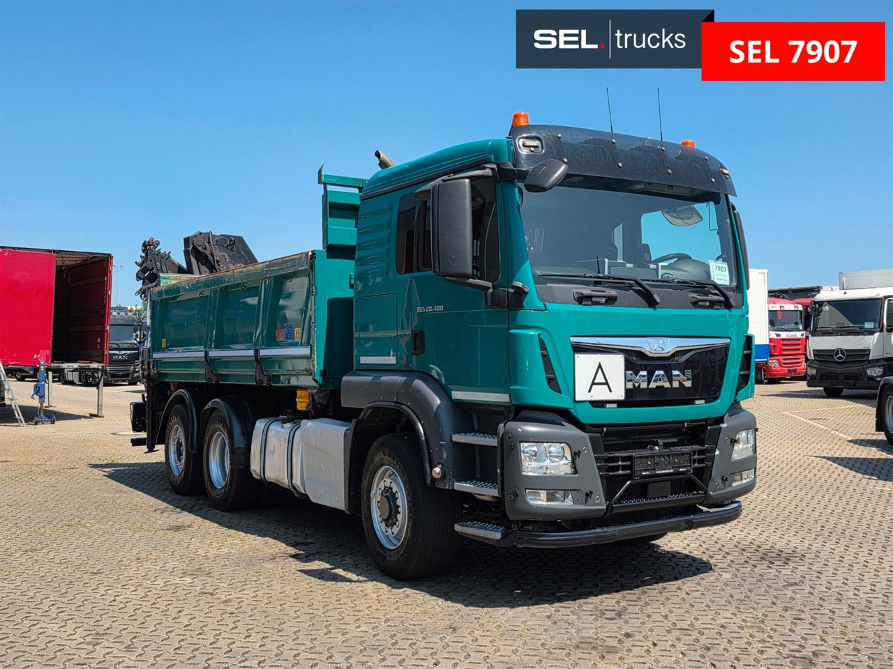 MAN TGS 28.480 6X4H-4 BL /HIAB /Fernbed. / Lenkachse - Kipper vrachtwagen, Kraanwagen: afbeelding 5 MAN TGS 28.480 6X4H-4 BL /HIAB /Fernbed. / Lenkachse - Kipper vrachtwagen, Kraanwagen: afbeelding 5