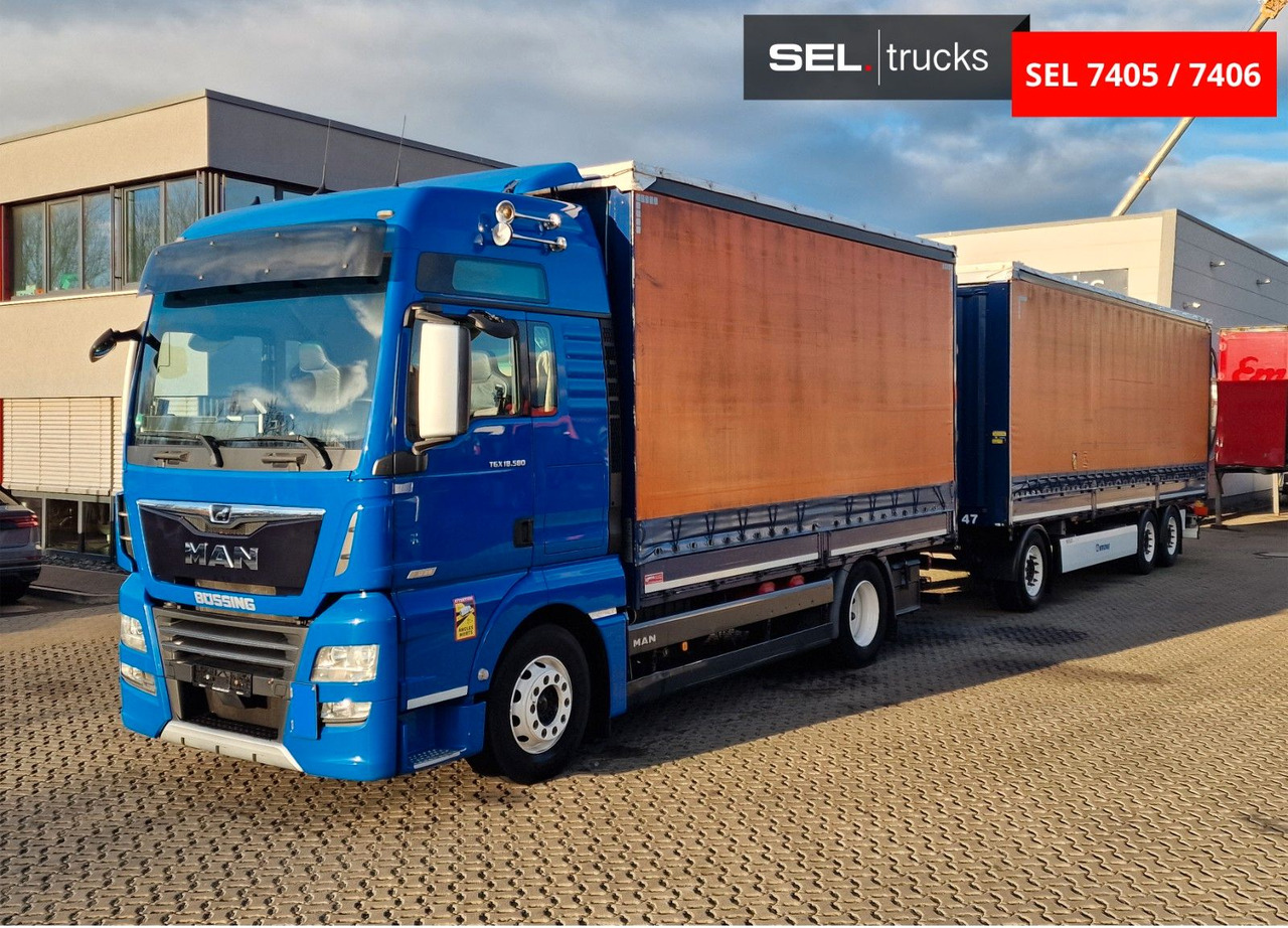 MAN TGX 18.580 4X2 LL/ Intarder/Aluklappen/Durchlade - Schuifzeilen vrachtwagen: afbeelding 2 MAN TGX 18.580 4X2 LL/ Intarder/Aluklappen/Durchlade - Schuifzeilen vrachtwagen: afbeelding 2