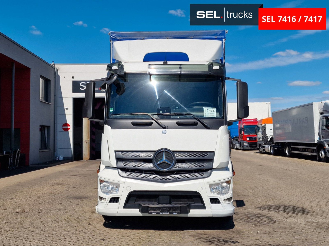 Mercedes-Benz Antos 2543 /Retarder / mit Stapler / Lenkachse - Schuifzeilen vrachtwagen: afbeelding 2 Mercedes-Benz Antos 2543 /Retarder / mit Stapler / Lenkachse - Schuifzeilen vrachtwagen: afbeelding 2