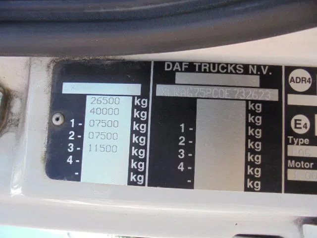 Bakwagen DAF CF 75.250 FAG 250 6X2: afbeelding 9