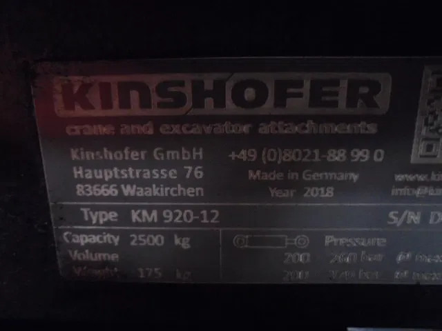 Kinshofer KM 920-12 - Autolaadkraan: afbeelding 5 Kinshofer KM 920-12 - Autolaadkraan: afbeelding 5