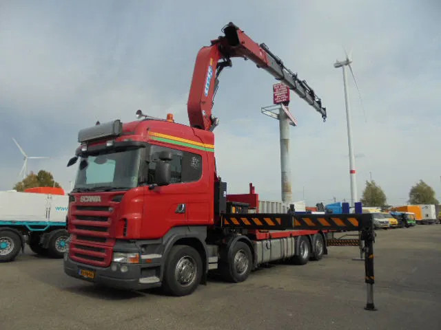 Scania R480 8X2 NL TRUCK - Vrachtwagen met open laadbak, Kraanwagen: afbeelding 1 Scania R480 8X2 NL TRUCK - Vrachtwagen met open laadbak, Kraanwagen: afbeelding 1