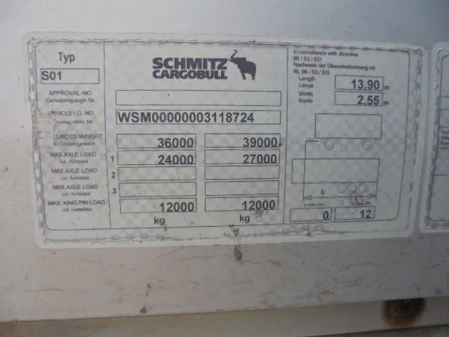 Schuifzeiloplegger Schmitz Cargobull SCS 24/L-13.62 EB SAF DISC: afbeelding 7
