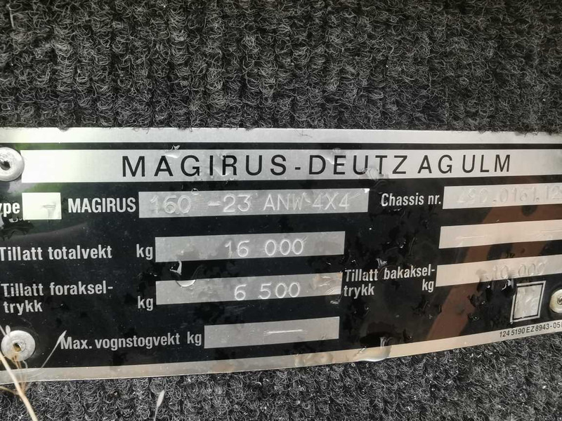 Magirus Deutz 160-23 dump truck for parts - Frame/ Chassis voor Vrachtwagen: afbeelding 3 Magirus Deutz 160-23 dump truck for parts - Frame/ Chassis voor Vrachtwagen: afbeelding 3