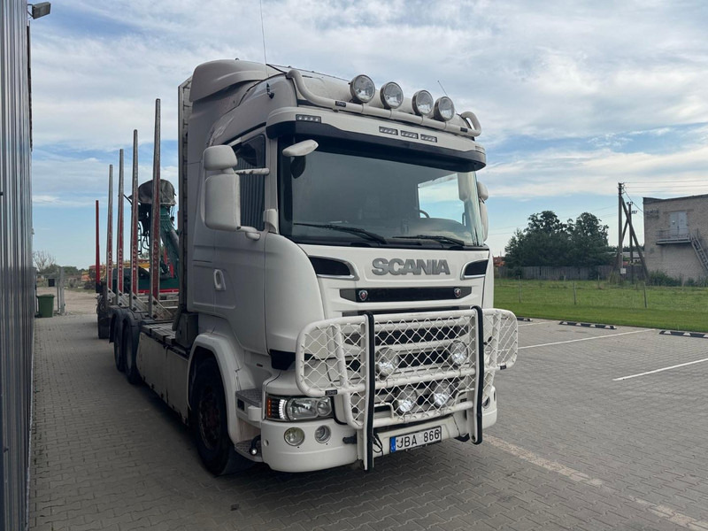 Scania R 730 + NARKO trailer - Houttransport, Kraanwagen: afbeelding 2 Scania R 730 + NARKO trailer - Houttransport, Kraanwagen: afbeelding 2