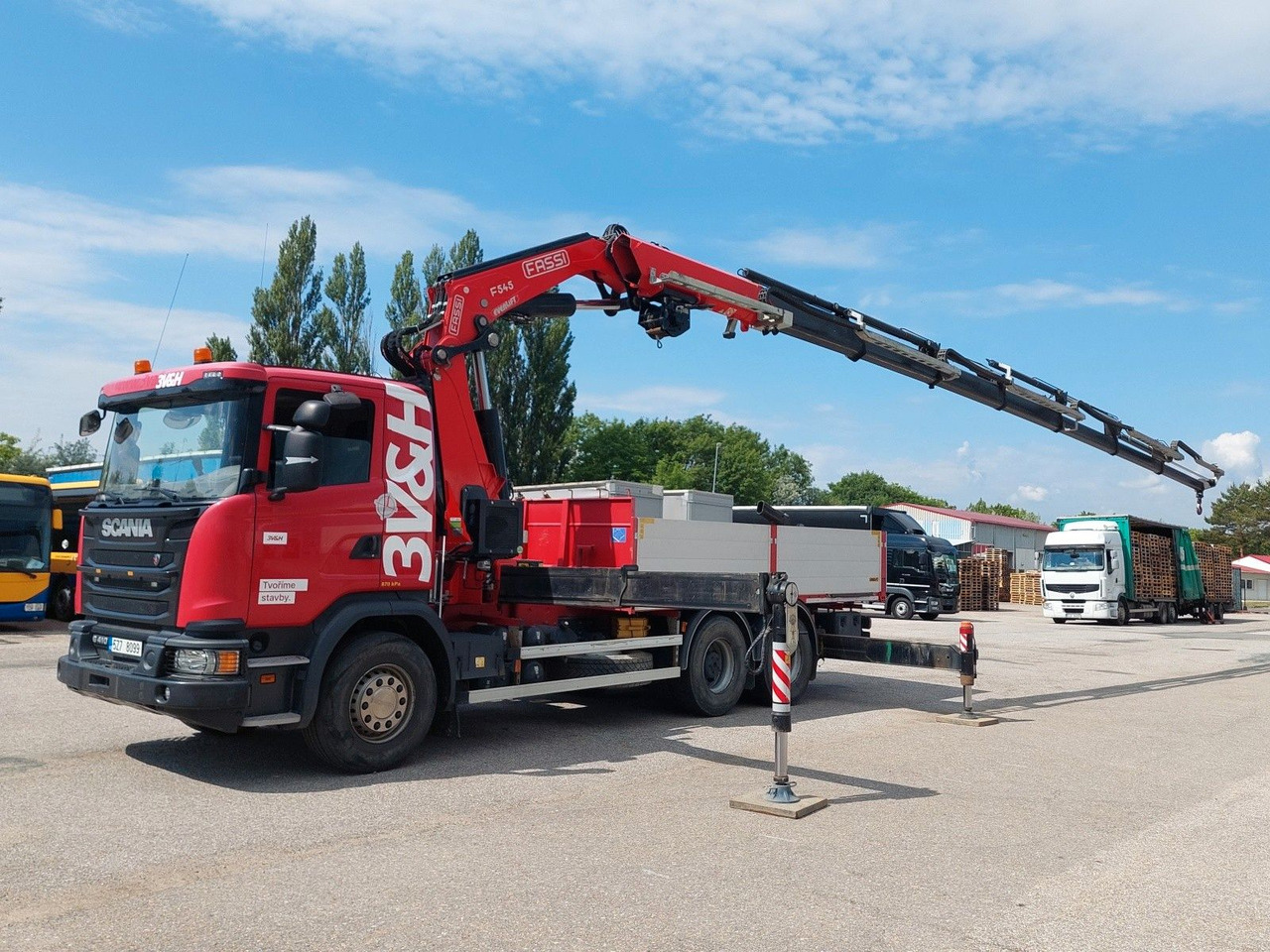 Scania G 410LB 6x4 HNA + Kran Fassi F545RA.2.27 FLY-JIB - Vrachtwagen met open laadbak, Kraanwagen: afbeelding 5 Scania G 410LB 6x4 HNA + Kran Fassi F545RA.2.27 FLY-JIB - Vrachtwagen met open laadbak, Kraanwagen: afbeelding 5