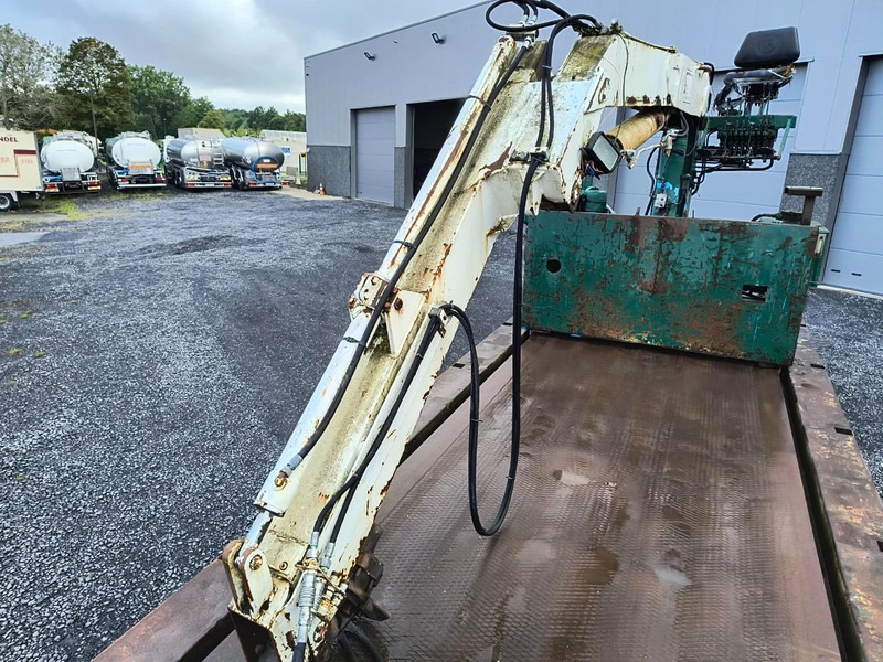 Open bak met boorden oplegger EKW WITH FONCTIONING (!) GLIDING CRANE: afbeelding 10