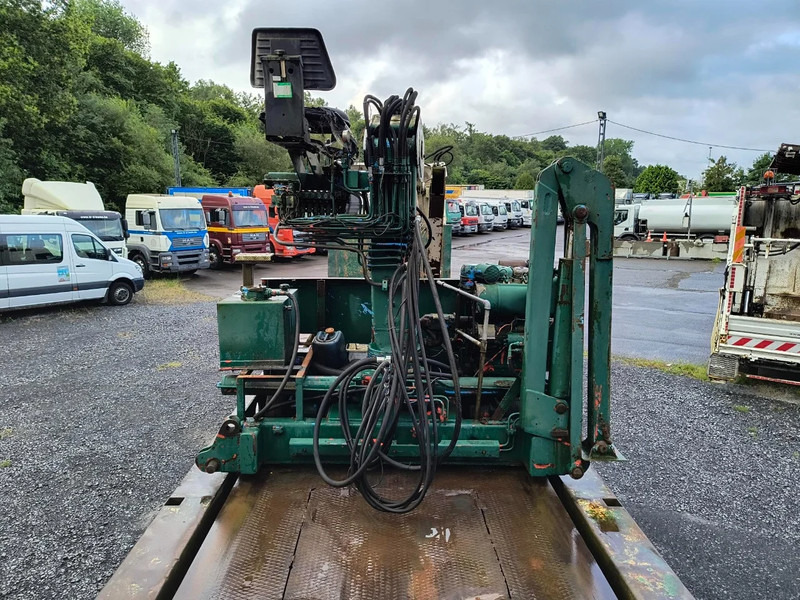 Open bak met boorden oplegger EKW WITH FONCTIONING (!) GLIDING CRANE: afbeelding 9