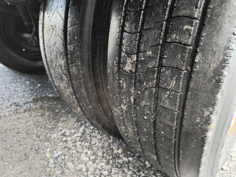 Open bak met boorden oplegger EKW WITH FONCTIONING (!) GLIDING CRANE: afbeelding 16